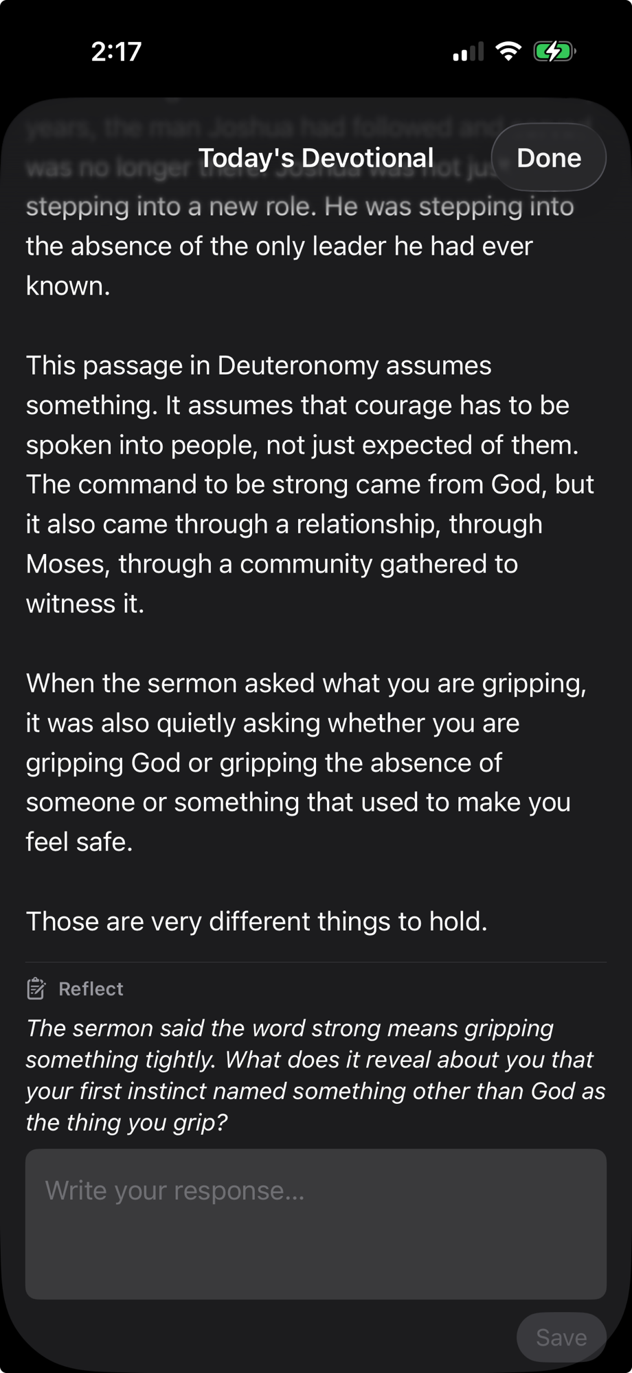 Sunday Echoes AI devotional
