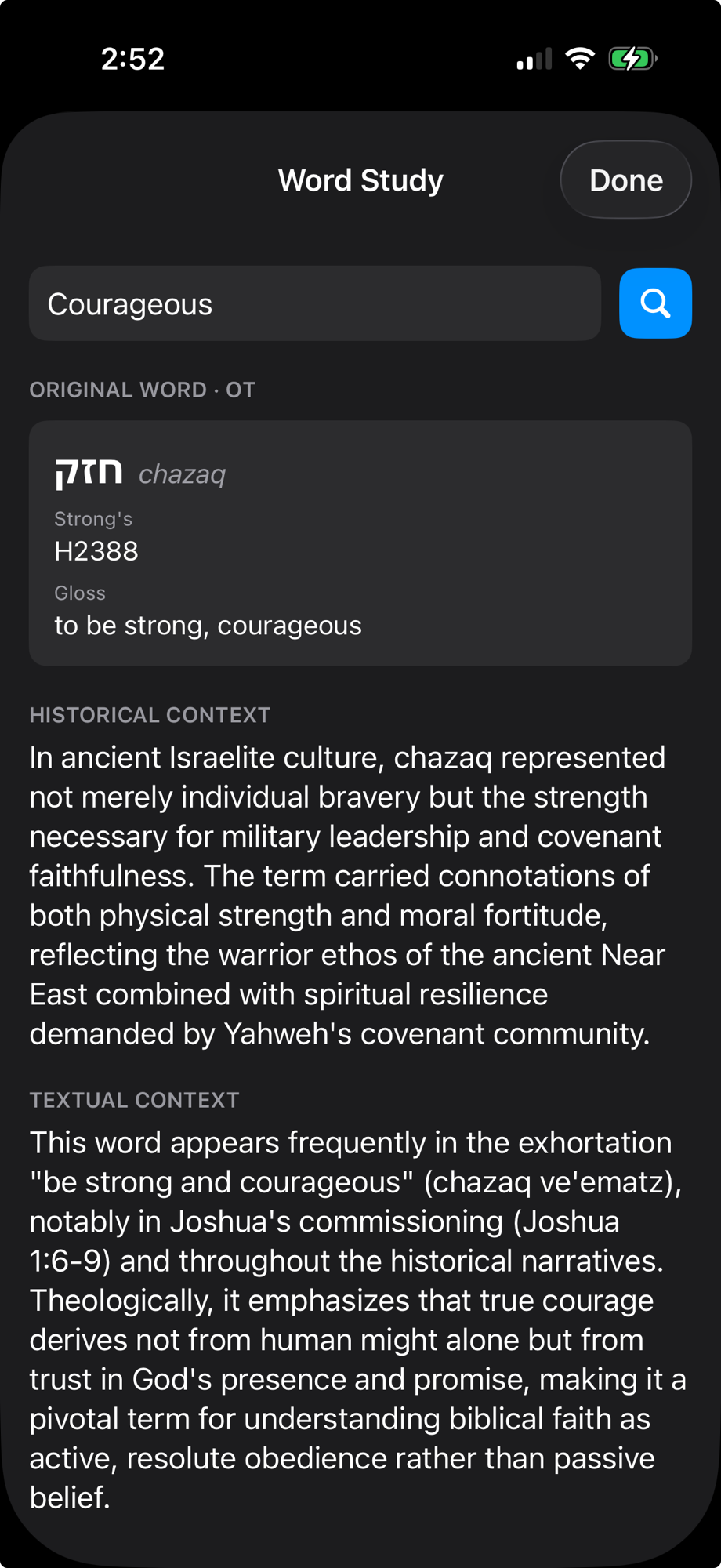 Sunday Echoes word study